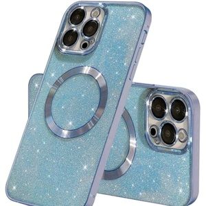 ‼️CLEARANCE ‼️2pc iphone 14 Pro Max Gradient Glitter Electroplated Magnetic
